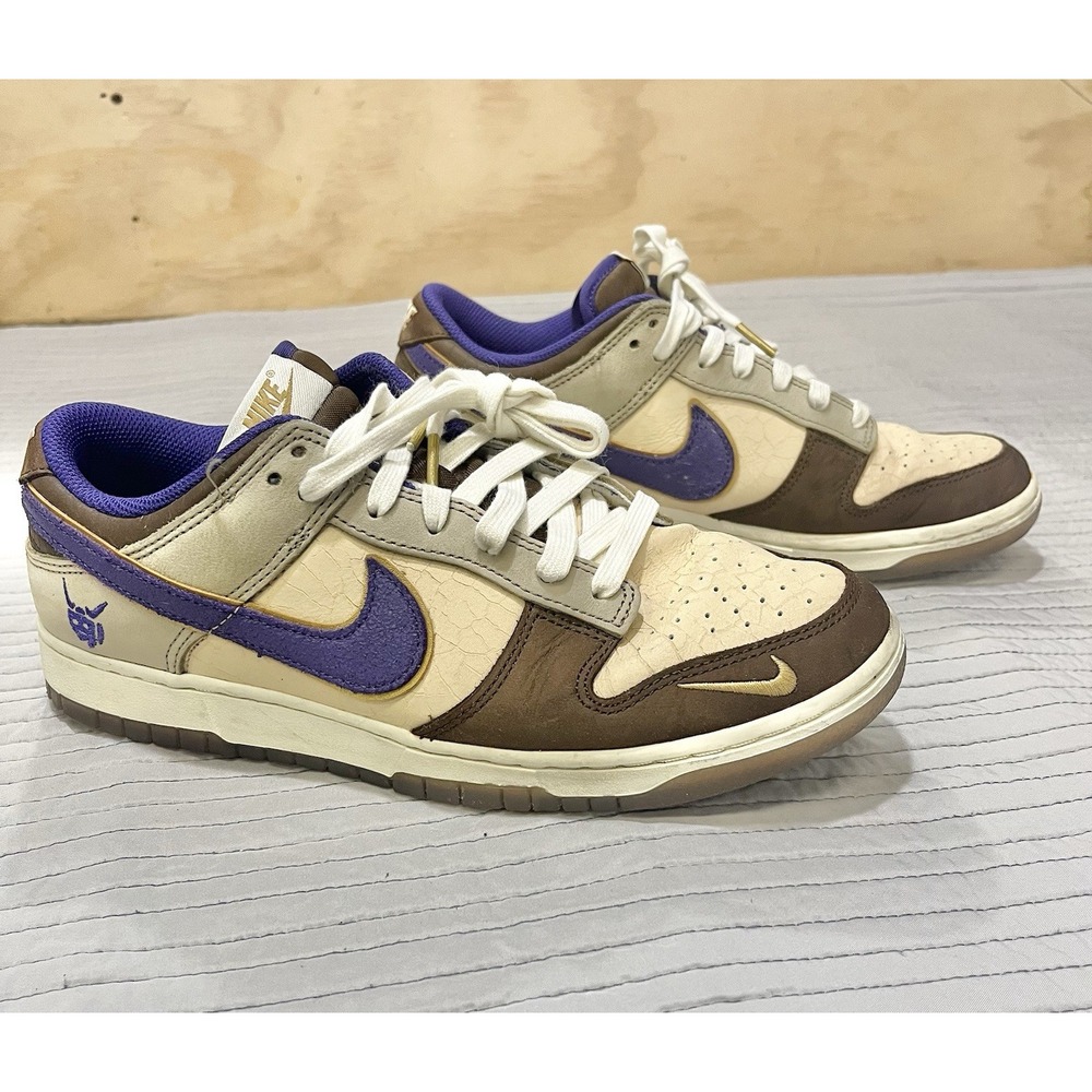 Nike Dunk Low PRM Setsubun Purple Tan Mens Size 9 DQ5009-268
